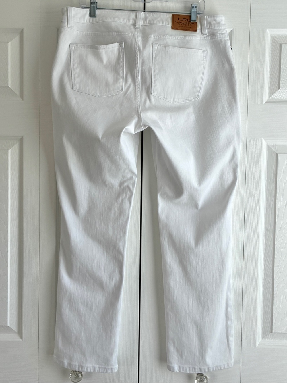 Lauren Ralph Lauren Jeans Women 16W White Classic Straight Leg Stretch Denim - Picture 7 of 15